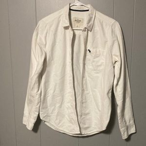 Abercrombie & Fitch white button up shirt